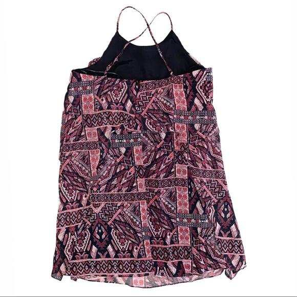 BCBGeneration Tribal Ikat Flutter Crossback Mini Dress Size Medium - Picture 12 of 16